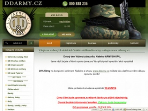 DDARMY.CZ - Army - shop, vojenské vybavení, outdoor, potřeby pro kempování Ostrava, Praha