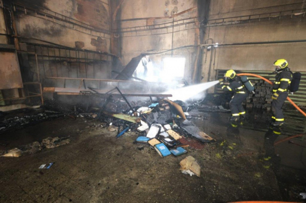 Ve strojovně bývalého Dolu 9. květen ve Stonavě došlo k požáru při řezání autogenem
